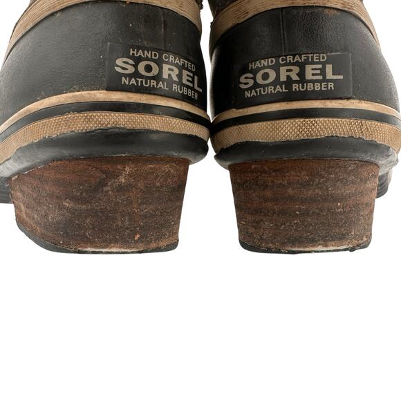 Sorel Women's Brown Leather Slimpack Lace II Boots Size 8 - Picture 9 of 11